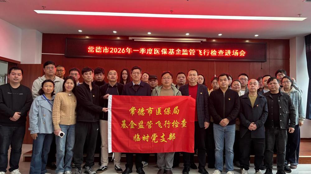 支部建在一线 党旗引领攻坚 ——常德市医保局基金监管飞行检查临时党支部侧记